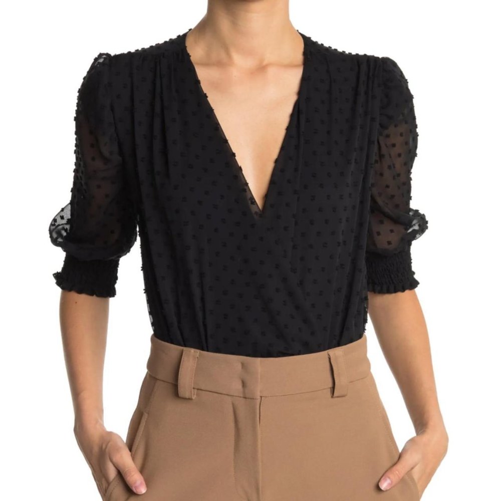 Buffy Slip Dot Bodysuit BY DESIGN size S